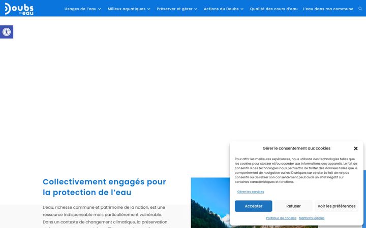 Screenshot of doubs-eau.fr