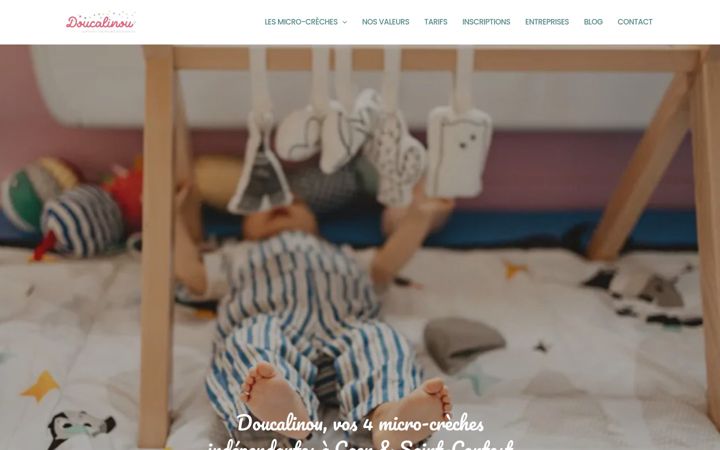 Kuvakaappaus sivustosta doucalinou.fr