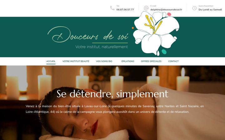 Captura de pantalla de douceursdesoi.fr
