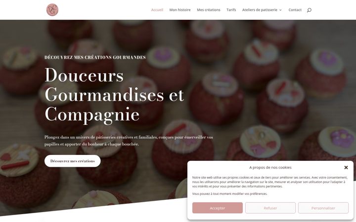 Screenshot of douceursgourmandisesetcompagnie.fr