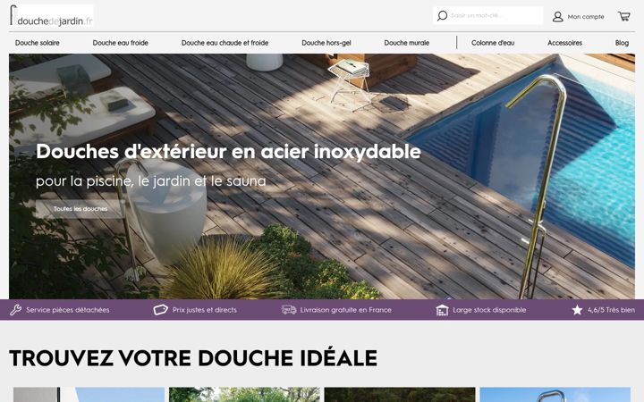 Captura de pantalla de douchedejardin.fr
