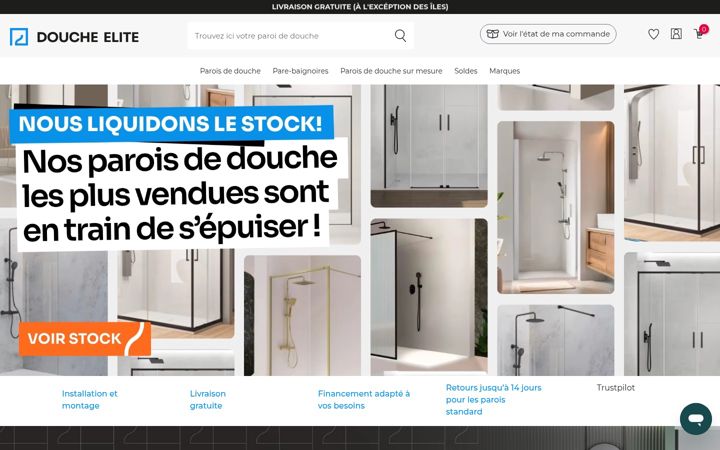 Captura de pantalla de doucheelite.fr