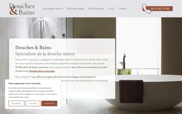 Screenshot of douchesetbains.fr