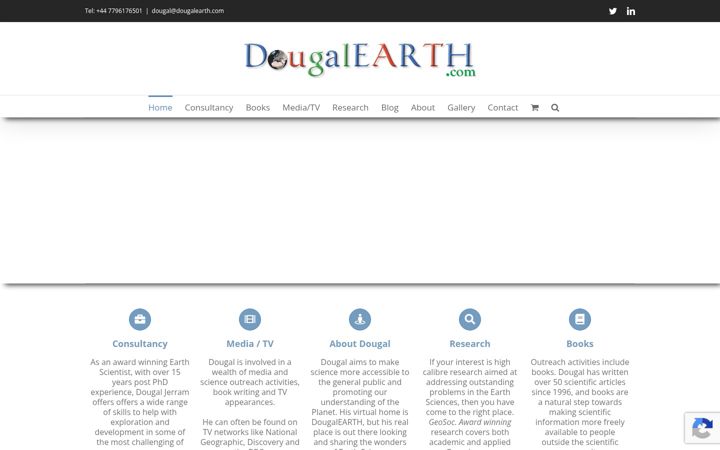 Screenshot of dougalearth.com