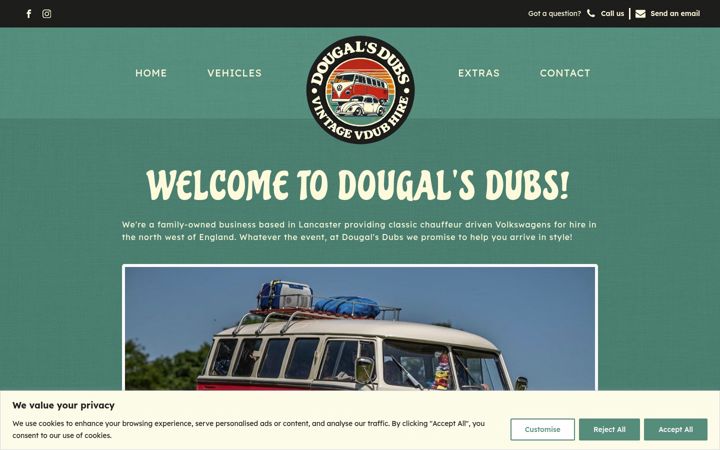 Screenshot of dougalsdubs.com