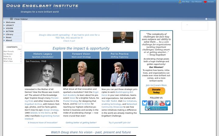Screenshot von dougengelbart.org