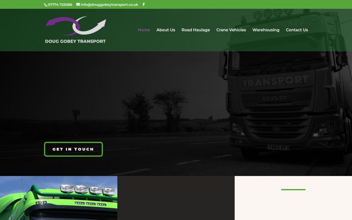 Screenshot of douggobeytransport.co.uk
