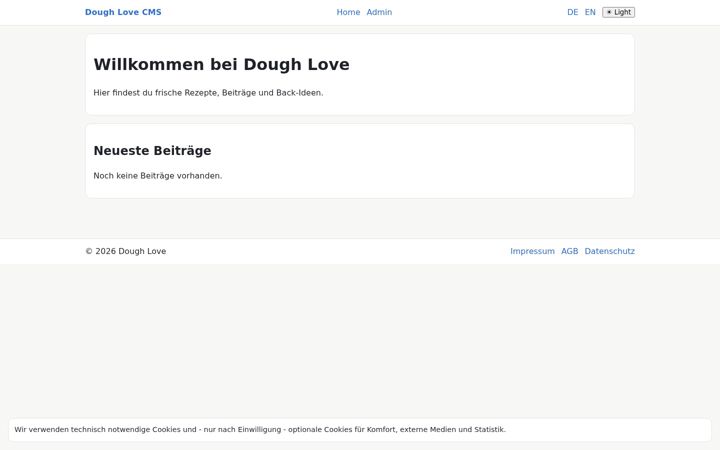 Screenshot of dough-love.de
