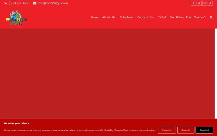 Screenshot of doughdoughsdonuts.com