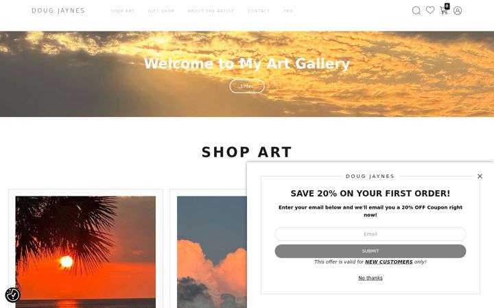 Screenshot of dougjaynes.com