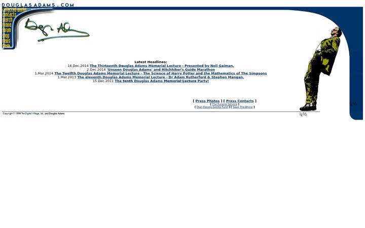 Screenshot of douglasadams.com