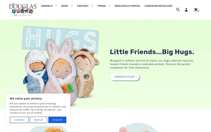 Screenshot of douglascuddletoy.com