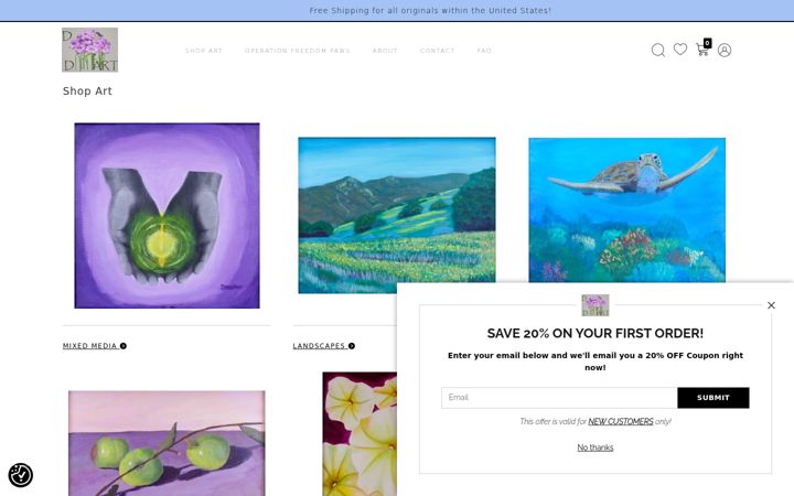 Screenshot of douglasdruckerart.com
