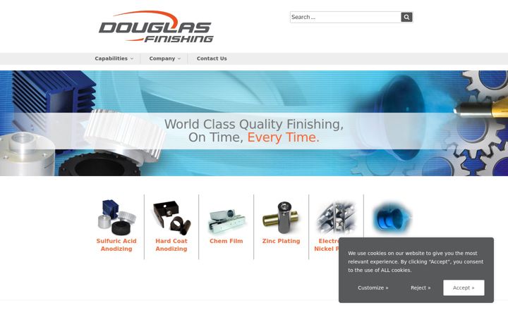 Screenshot of douglasfinishing.com