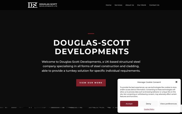 Screenshot of douglasscottdevelopments.co.uk