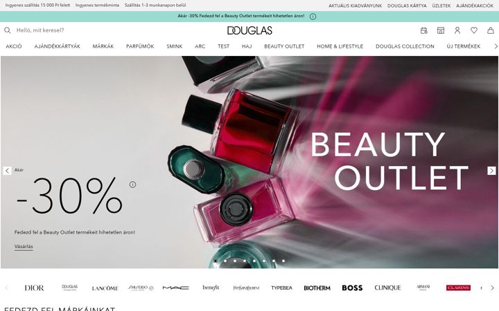 Screenshot of douglasshop.hu