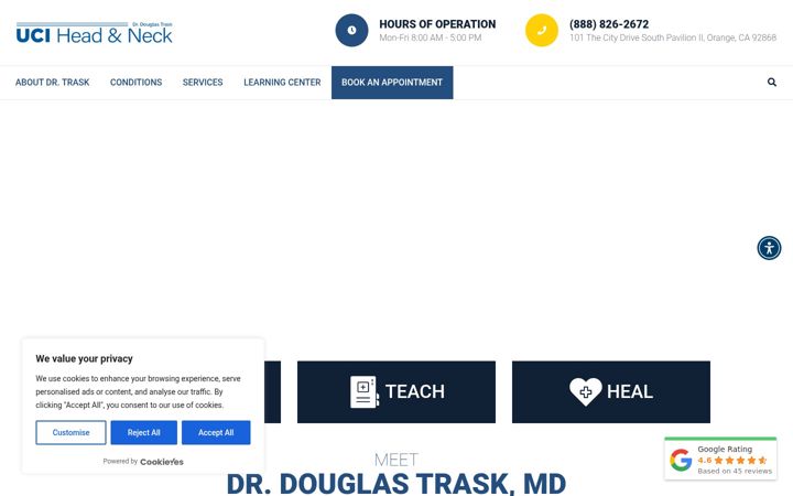 Screenshot of douglastraskmd.com