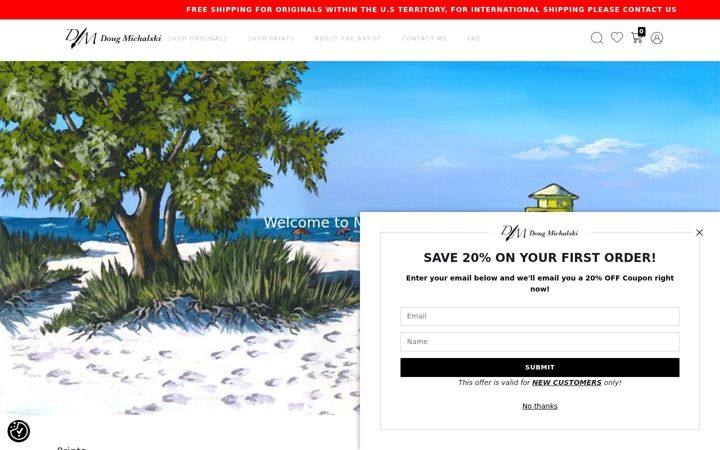 Screenshot of dougmichalski.com