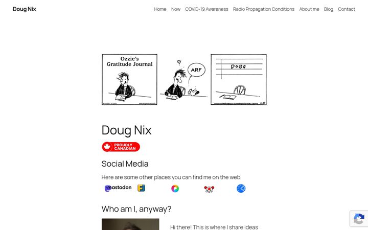 Screenshot of dougnix.net