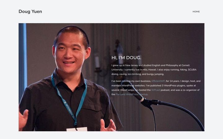 Screenshot of dougyuen.com