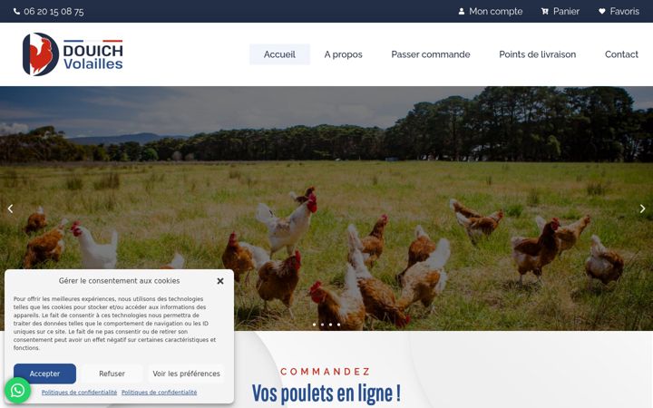 Captura de pantalla de douichvolailles.fr