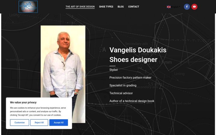 Screenshot of doukakis-vangelis.com
