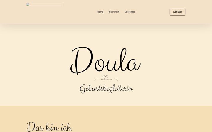 Screenshot of doula-aurelia.de