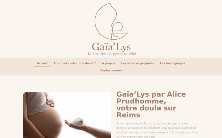 Captura de pantalla de doula-gaia-lys-reims.fr