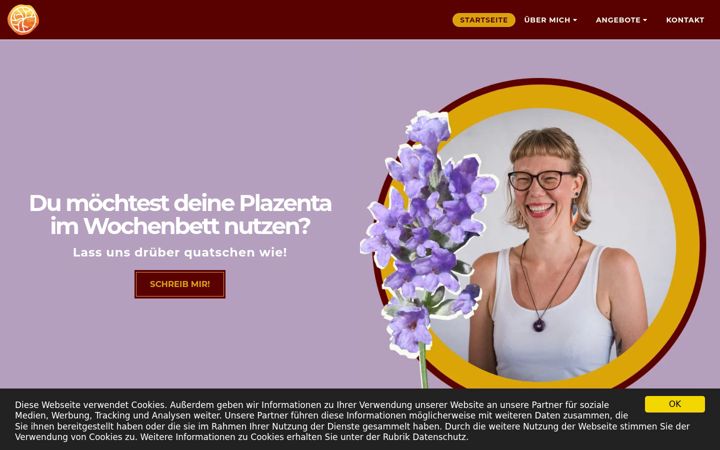 Snímek obrazovky doula-lisa-marie.de