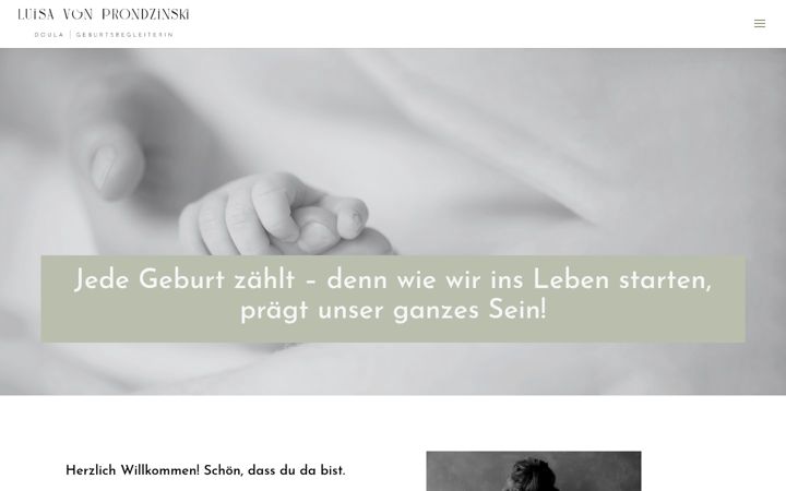 Snímek obrazovky doula-luisa.de