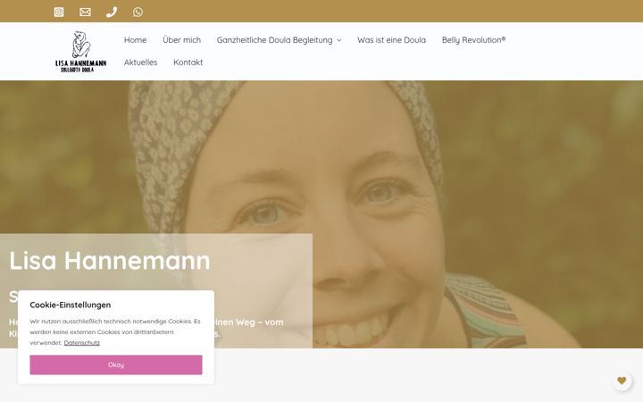 Screenshot of doula-paderborn.de
