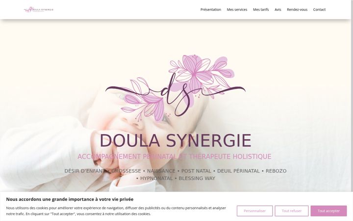 Screenshot of doula-synergie.fr
