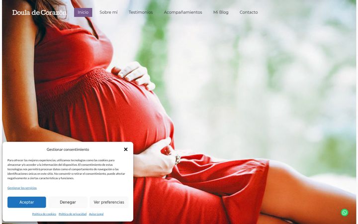 Screenshot of douladecorazon.com