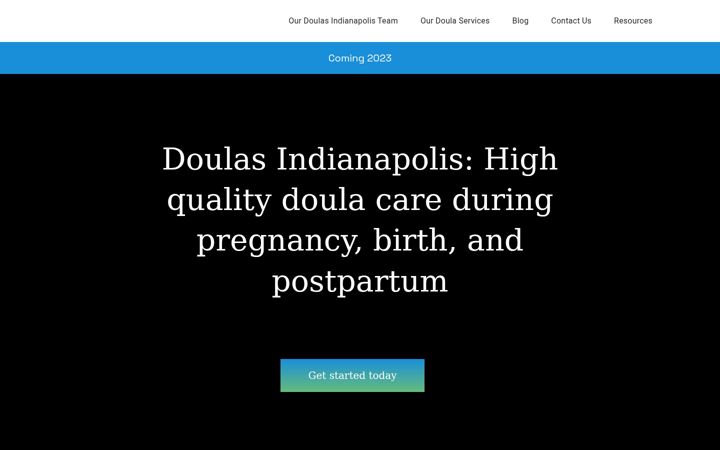 Screenshot of doulasindianapolis.com