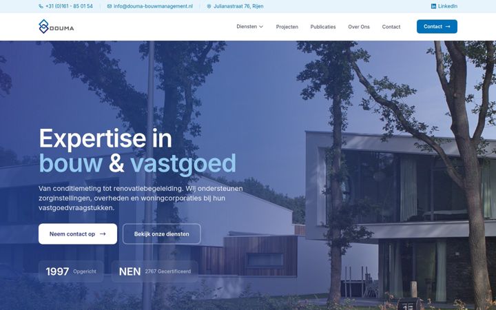 Screenshot of douma-bouwmanagement.nl