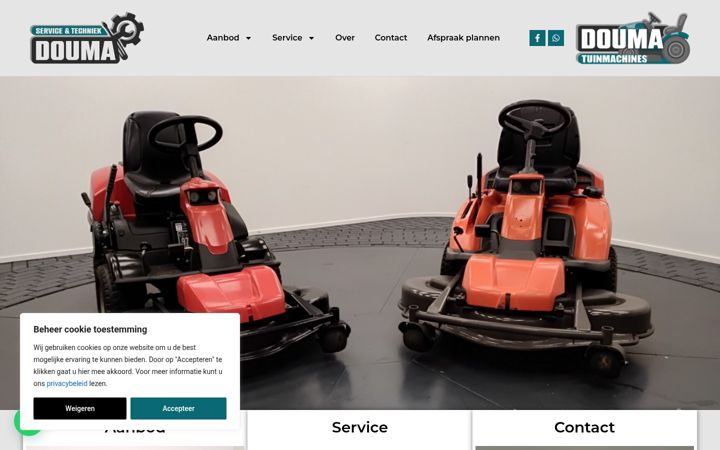 Screenshot of doumatuinmachines.nl