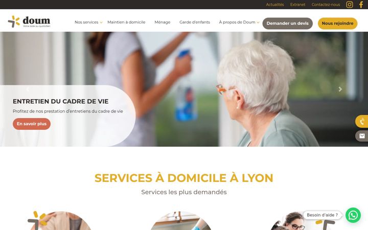 Screenshot of doumservices.fr