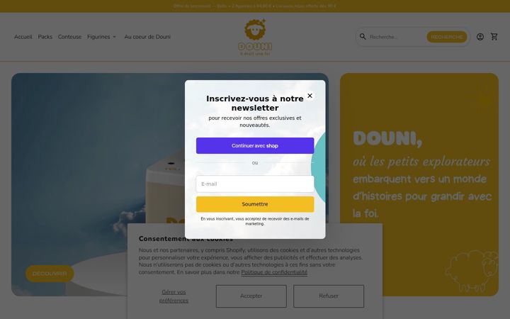 Skærmbillede af douni.fr