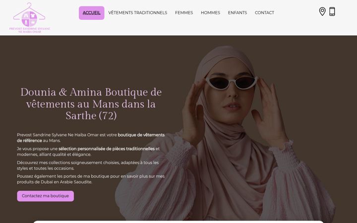 Screenshot of douniaetamina.fr