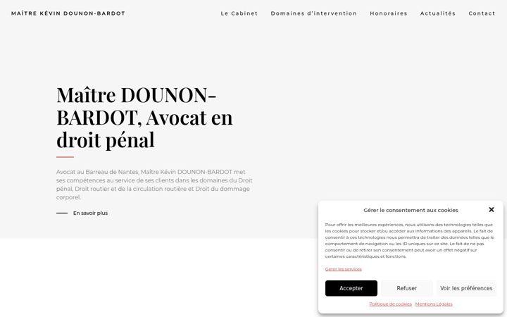 Skærmbillede af dounon-avocat.fr
