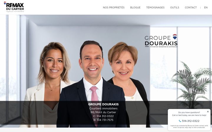 Screenshot of dourakis.com