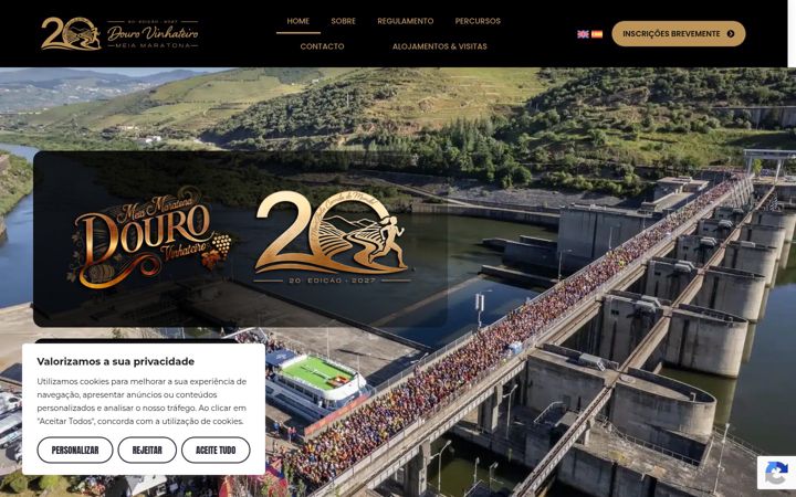 Screenshot of douro-half-marathon.com