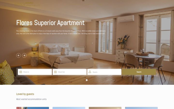 Screenshot of douroapartments.com