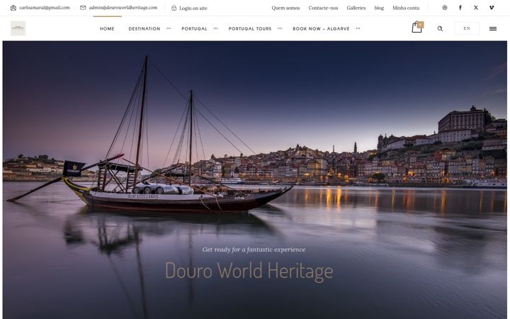 Screenshot of douroworldheritage.com