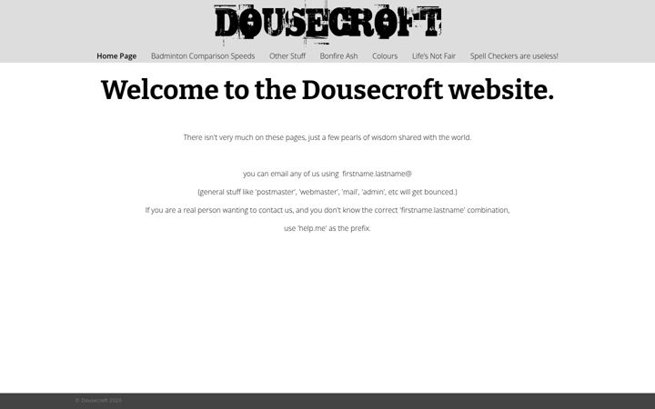 Screenshot of dousecroft.com