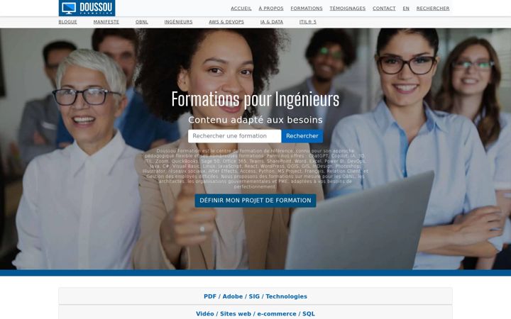Screenshot of doussou-formation.com