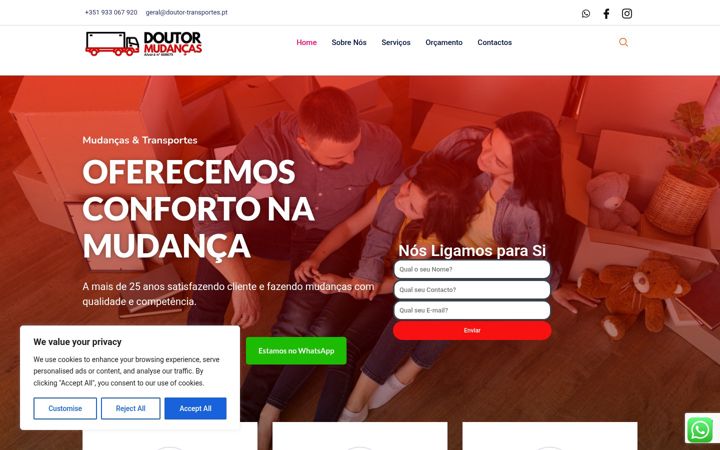 Zrzut ekranu doutor-transportes.pt