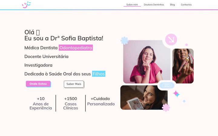 Screenshot of doutoradentinhos.com