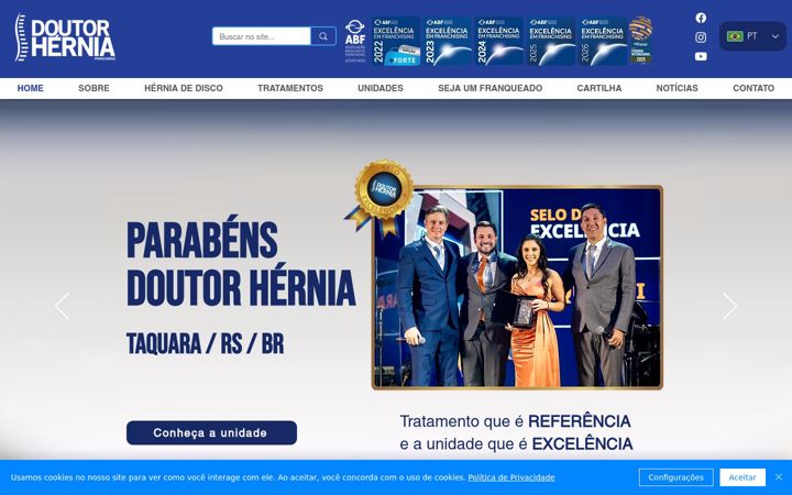 Screenshot di doutorhernia.com.br
