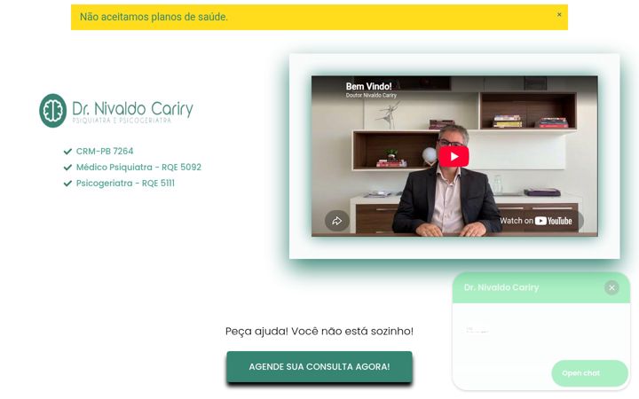 Screenshot of doutornivaldocariry.com